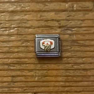 Zoppini Basketball Hoop Italian Charm for modular bracelet